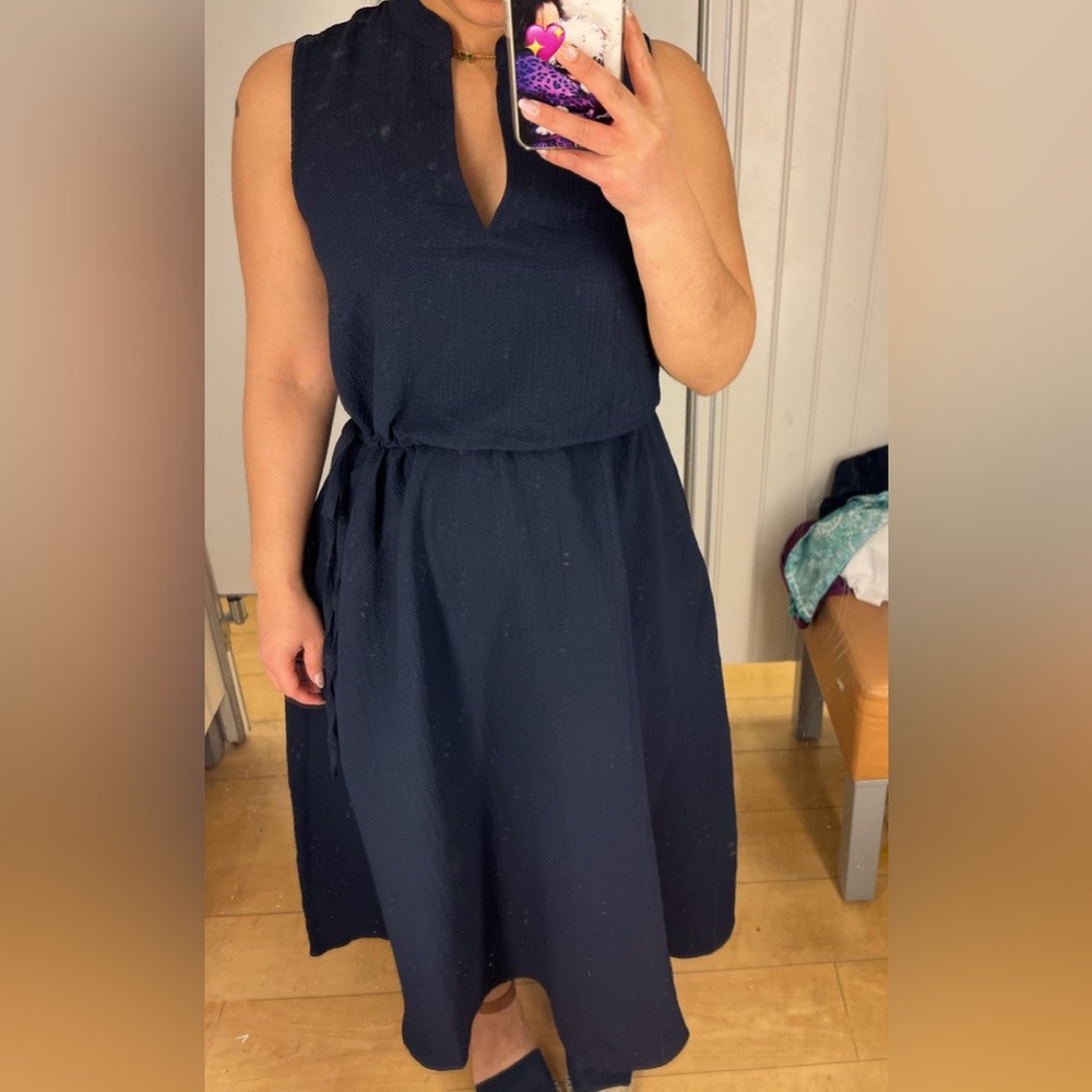 Navy blue dress